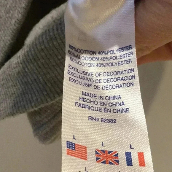 3/$20 Champion hoodie boys school sweater sweatshirt unisex grey athletic gym - Picture 3 of 3